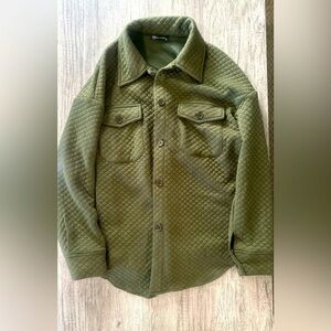 PrettyGarden Green Long Sleeve Button Up Shirt Size Medium
